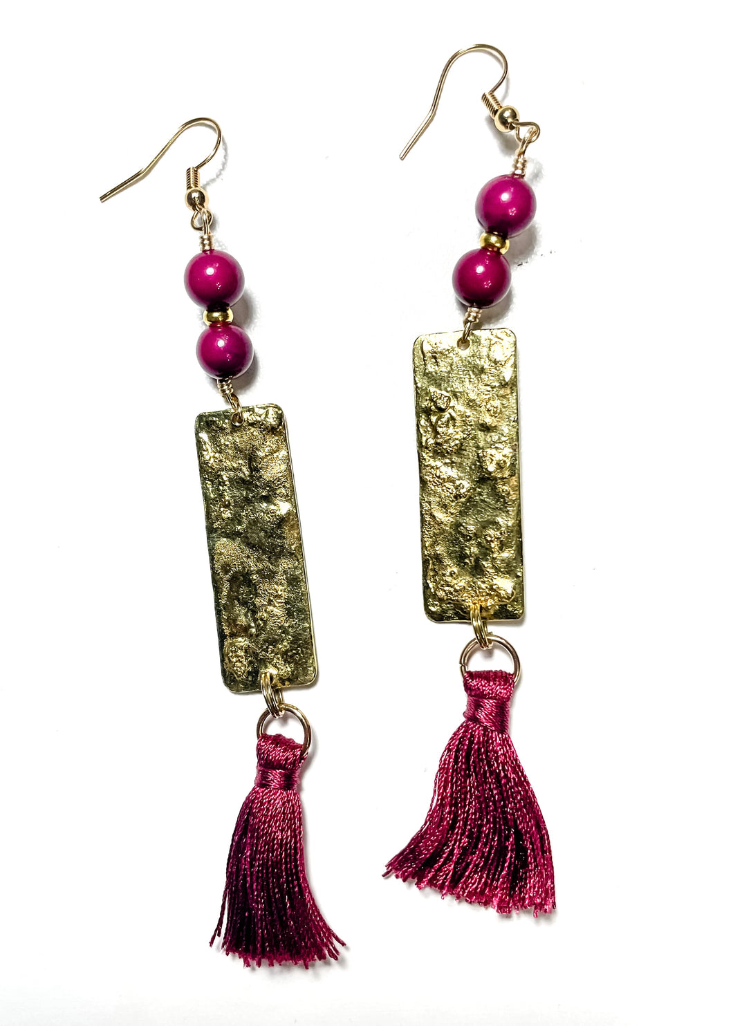 Deep Magenta Earrings