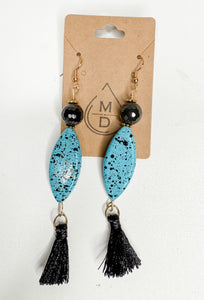 Turquoise Tassel Earrings