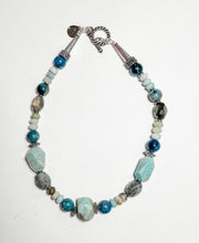 Load image into Gallery viewer, Aquamarine Necklace, Earrings, and Bracelet Set

