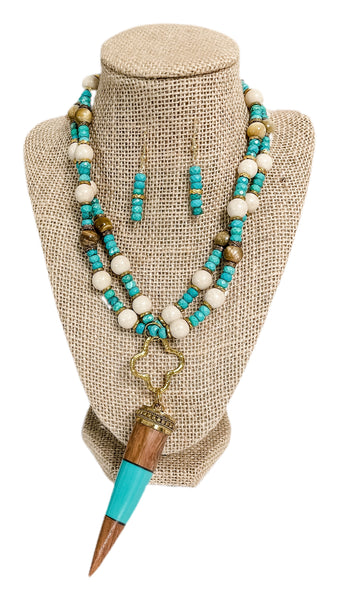 Yatcht Necklace & Earrings Set