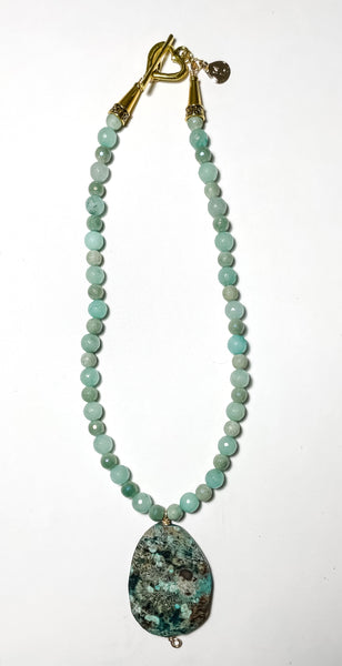 Seafoam Necklace & Earrings Set