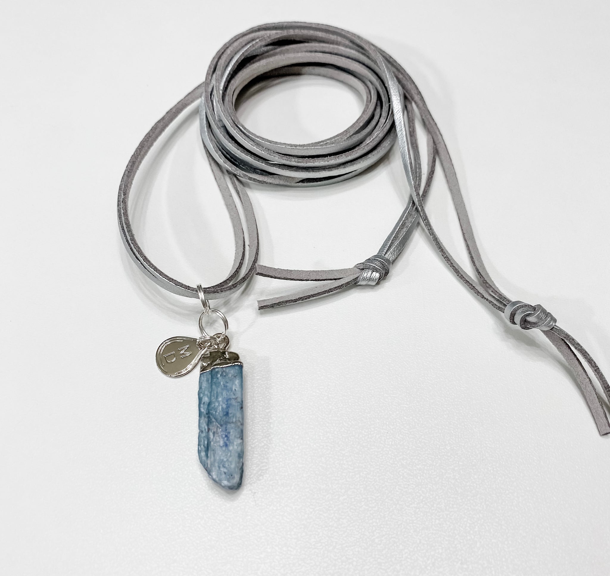 Sodalite & Vegan Leather Multi-Wear Necklace