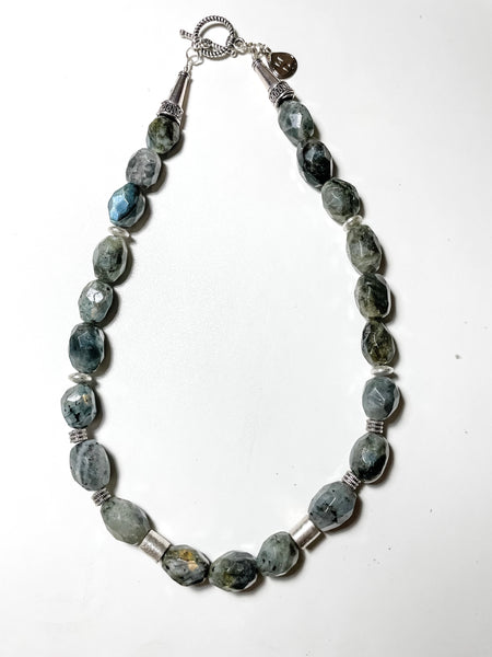 Labradorite Necklace & Earrings Set