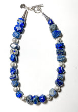Load image into Gallery viewer, Lapis Lazuli Necklace &amp; Earrings Set
