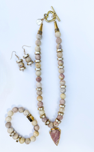 Load image into Gallery viewer, Ray of Sunshine Necklace, Earrings, and Bracelet Set

