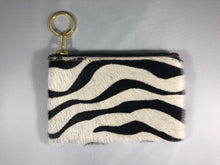 Load image into Gallery viewer, Calf Hair and Italian Leather Keychain Bag
